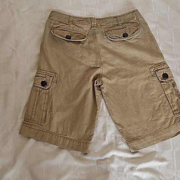 Guess Men's Cargo Khaki Cotton Shorts Size 31 - Picture 4 of 16